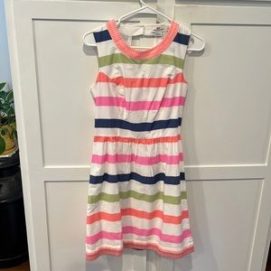Vineyard Vines striped embroidered dress. Size 4
